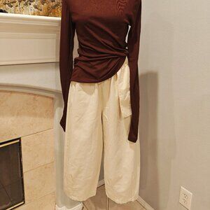 Vintage-inspired Mori Girl cotton pants 🌿